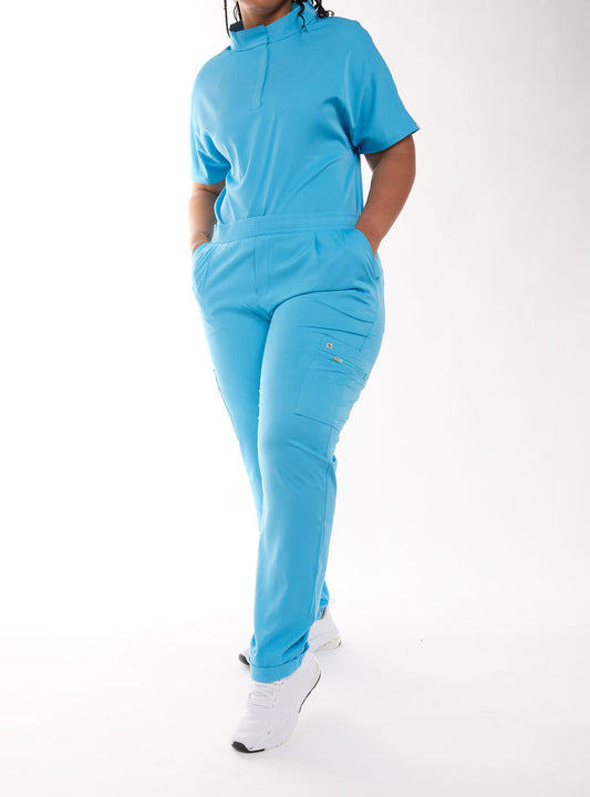 Mary A Six Pocket Cargo Scrub Pants