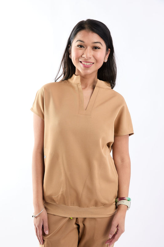 Mary P Two Pocket Oversized Scrub Top