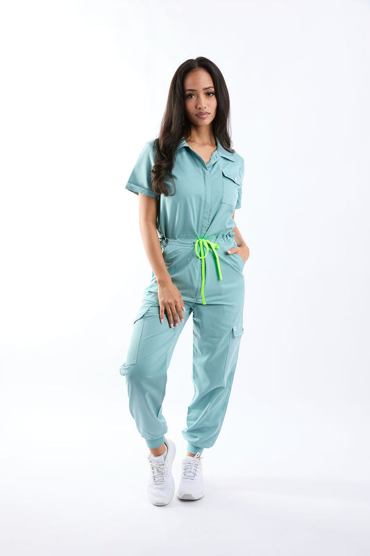 Mary C  Nine Pocket Jumpsuit Scrub