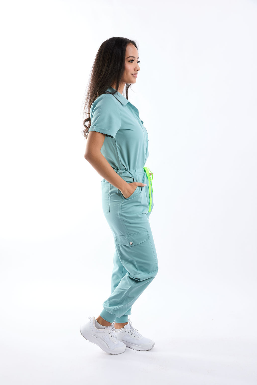 Mary C  Nine Pocket Jumpsuit Scrub