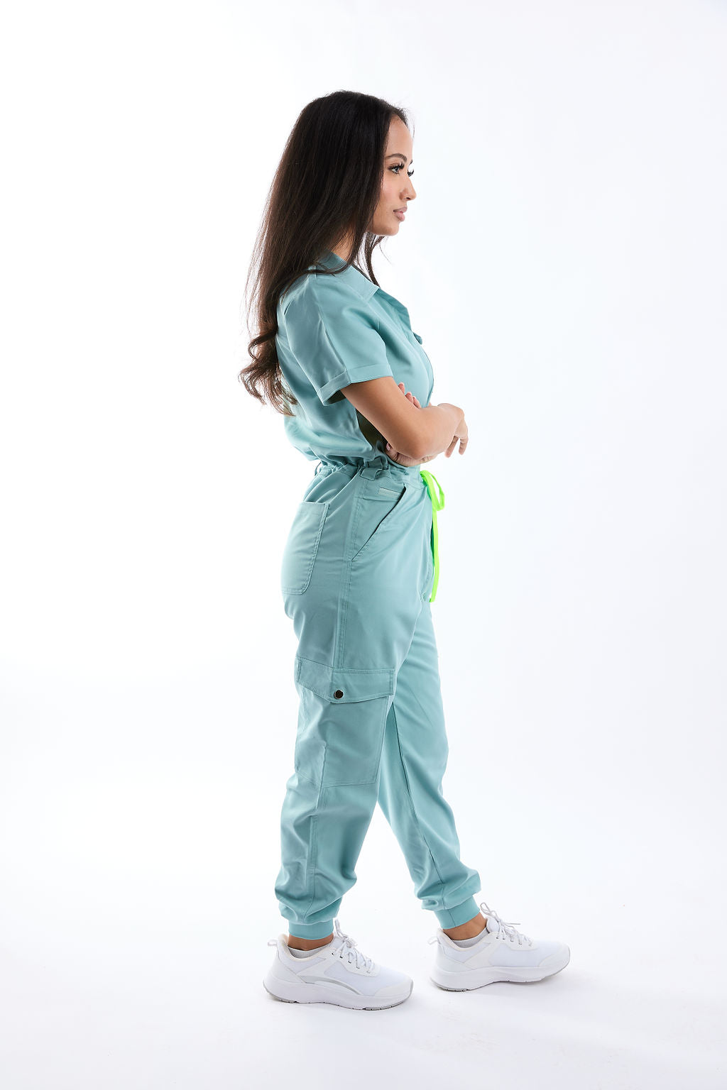 Mary C  Nine Pocket Jumpsuit Scrub