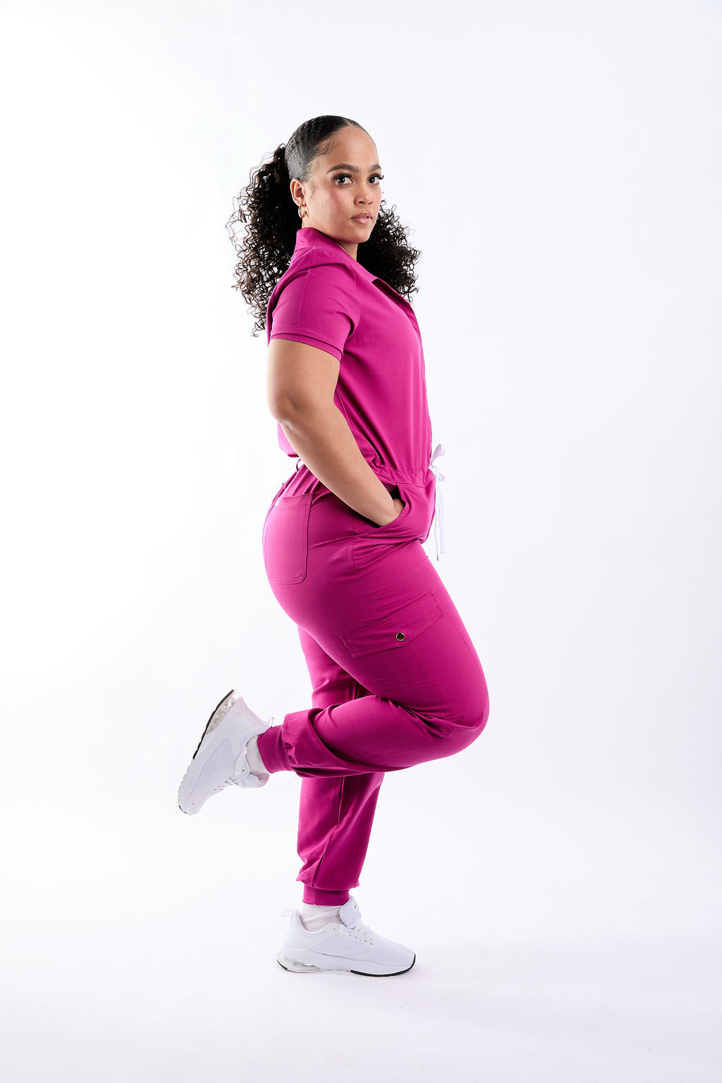 Mary C  Nine Pocket Jumpsuit Scrub